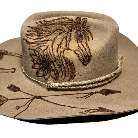 Tan Structured Hat with Curved Brim - Picture 1 of 3